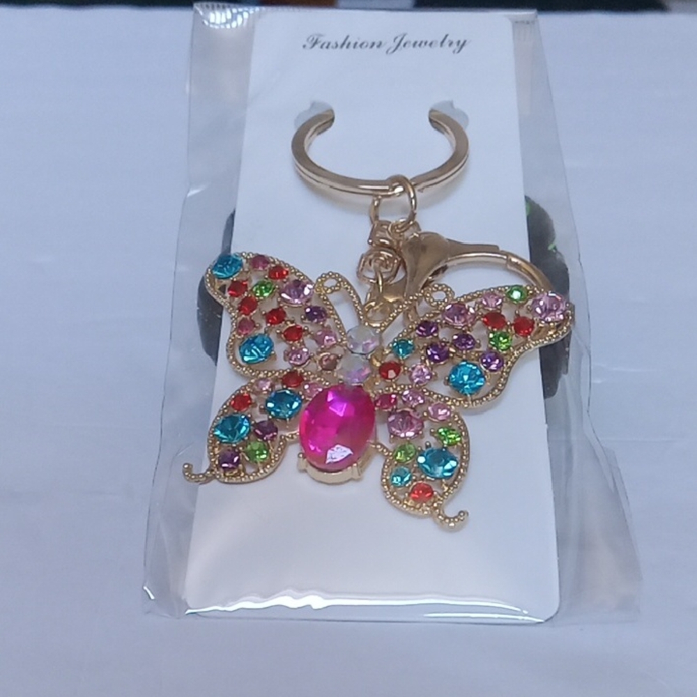 Butterfly Keychain or Bag Charm